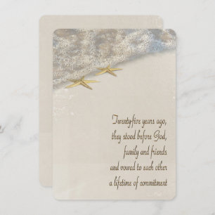 Invitation Renouvellement de la Vow Starfish pour le 25e anni