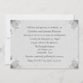 Invitation Renouvellement de la Vow Tulipe du printemps blanc (Dos)