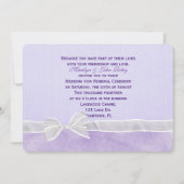 Invitation Renouvellement de la vue du Mariage Bow blanc (Devant)