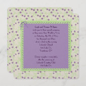 Invitation Renouvellement de la vue du Mariage de la tulipe p (Devant / Derrière)