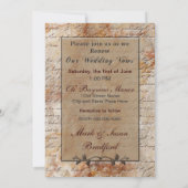 Invitation Renouvellement de l'invitation de Vows Mariages -  (Dos)