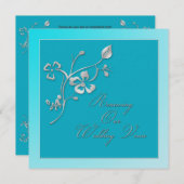 Invitation Renouvellement de l'invitation des avis de Mariage (Devant / Derrière)