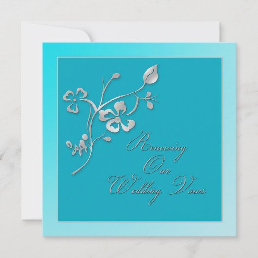 Invitation Renouvellement de l'invitation des avis de Mariage (Devant)