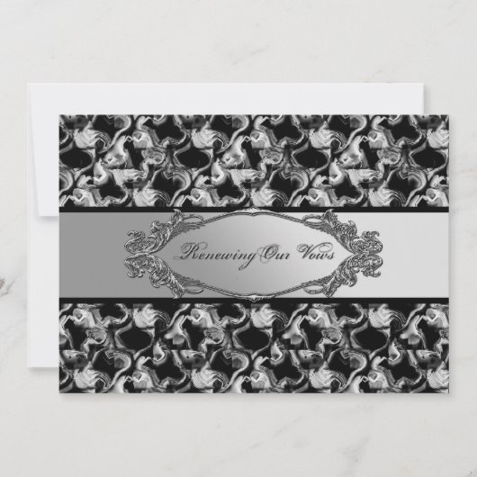 Invitation Renouvellement de l'invitation des avis de Mariage (Devant)