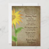 Invitation Renouvellement de l'invitation des voeux Mariages (Dos)