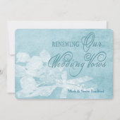 Invitation Renouvellement de l'invitation Vows Mariage - Blue (Devant)