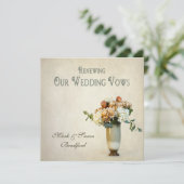 Invitation Renouvellement de l'invitation Vows Mariage - Flor (Debout devant)