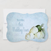 Invitation Renouvellement de l'invitation Vows Mariage - Rose (Devant)