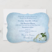 Invitation Renouvellement de l'invitation Vows Mariage - Rose (Dos)