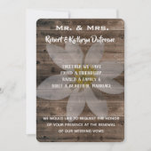 Invitation Renouvellement de vision rustique et ro (Devant)