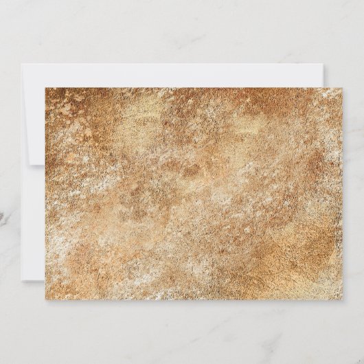 Invitation Renouvellement de vœu or élégant 50e anniversaire (Dos)