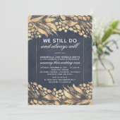 Invitation Renouvellement de Voeux Anniversaire de Mariage Fe (Debout devant)