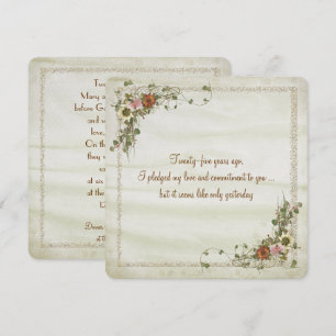 Invitation Renouvellement de voeux d'anniversaire de mariage