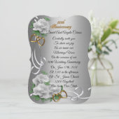 Invitation Renouvellement de vœux d'anniversaire de mariage d (Debout devant)