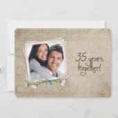 Invitation Renouvellement de vœux d'anniversaire de mariage d (Devant)