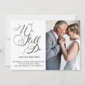 Invitation Renouvellement de Vœux d'Anniversaire de Mariage É (Devant)