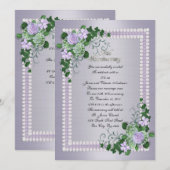 Invitation Renouvellement de vœux de 25e anniversaire de mari (Devant / Derrière)