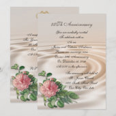 Invitation Renouvellement de vœux de 25e anniversaire de mari (Devant / Derrière)