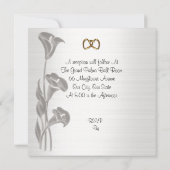 Invitation Renouvellement de vœux de 25e anniversaire de mari (Dos)