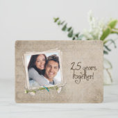 Invitation Renouvellement de vœux de 25e anniversaire de mari (Debout devant)