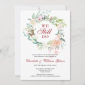 Invitation Renouvellement de vœux de l'anniversaire de mariag (Devant)