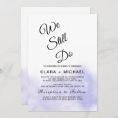 Invitation Renouvellement de vœux de mariage à la plage avec (Devant / Derrière)