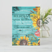 Invitation Renouvellement de vœux de mariage à l'anniversaire (Debout devant)