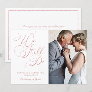 Invitation Renouvellement de Vœux de Mariage Anniversaire de 