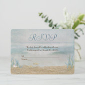 Invitation renouvellement de voeux de mariage bord de mer RSV (Debout devant)