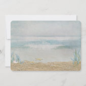 Invitation renouvellement de voeux de mariage bord de mer RSV (Dos)