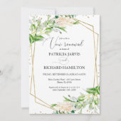 Invitation Renouvellement de Voeux de Mariage Géométrique à l (Devant)