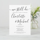 Invitation Renouvellement de vœux de mariage moderne 'We Stil (Debout devant)