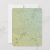 Invitation Renouvellement de vœux de mariage Pensée (Dos)