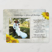 Invitation Renouvellement de vœux de mariage photo grunge tou (Devant / Derrière)