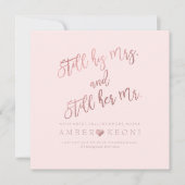 Invitation Renouvellement de vœux de PixDezines / Fausse rose (Devant)