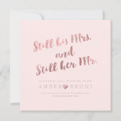 Invitation Renouvellement de vœux de PixDezines / Faux or ros (Devant)