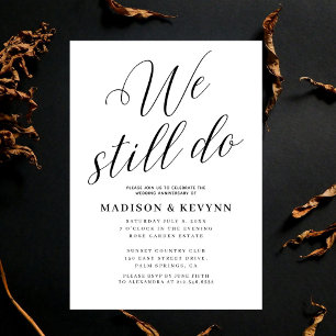 Invitation Renouvellement de Voeux de Typographie Noir et Bla