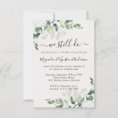 Invitation Renouvellement de vœux moderne à l'aquarelle Eucal (Devant)