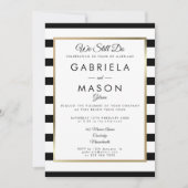 Invitation Renouvellement de Vœux Moderne Classique avec Bord (Devant)