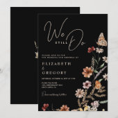 Invitation Renouvellement de vœux Nous faisons toujours Fleur (Devant / Derrière)