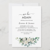 Invitation Renouvellement de vœux "Nous le faisons à nouveau" (Devant)