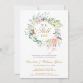 Invitation Renouvellement de Voeux Nous Nous Marions Encore G (Devant)