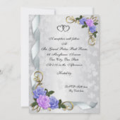 Invitation Renouvellement de vœux pour le 25e anniversaire de (Dos)