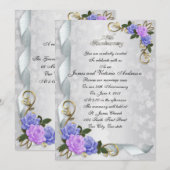 Invitation Renouvellement de vœux pour le 25e anniversaire de (Devant / Derrière)