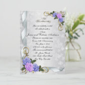 Invitation Renouvellement de vœux pour le 25e anniversaire Ro (Debout devant)