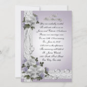 Invitation Renouvellement de vœux pour le 25e anniversaire ro (Devant)