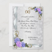 Invitation Renouvellement de vœux pour le 50e anniversaire ro (Dos)