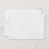 Invitation Renouvellement de vœux RSVP bordure aquarelle flor (Dos)