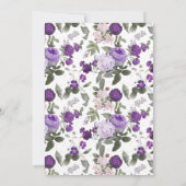 Invitation Renouvellement de Vœux Rustique Rose Française Vio (Dos)