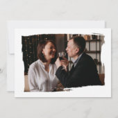 Invitation Renouvellement de Vœux Simple et Élégant (Dos)